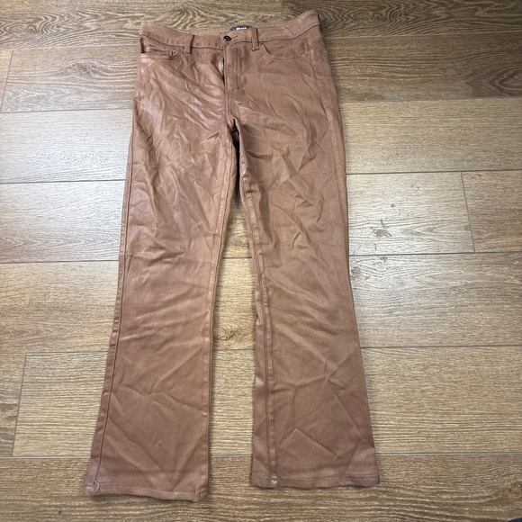 Paige Claudine in Cognac Luxe Coating, Size 31, Fall, Winter, Holiday Flare Jean - Picture 3 of 16